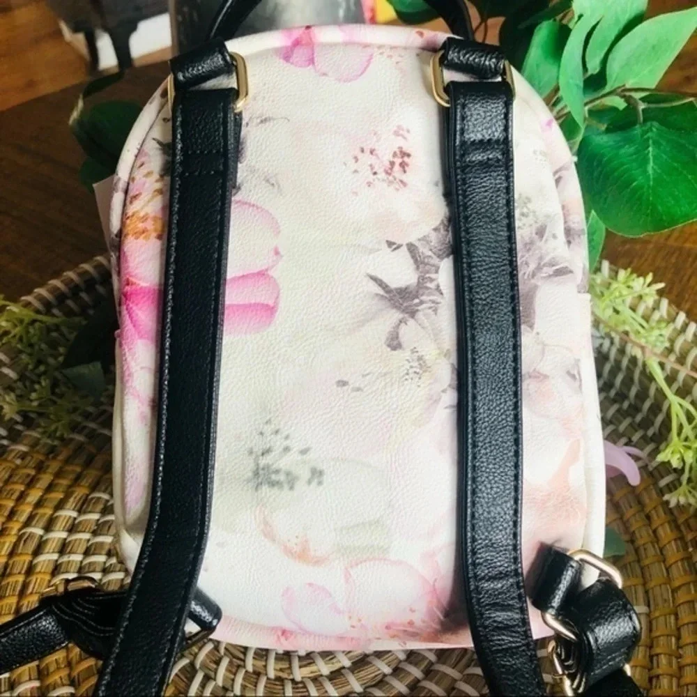Betsey Johnson Floral Puppy Dog Mini Backpack Cute Designer Bag NWT